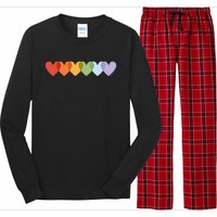 Rainbow Hearts Long Sleeve Pajama Set