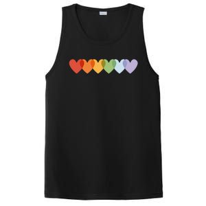 Rainbow Hearts PosiCharge Competitor Tank