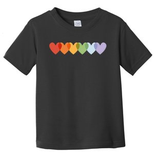 Rainbow Hearts Toddler T-Shirt