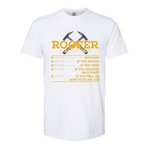 Roofer Hourly Rate Funny Roofer Gift Cool Gift Softstyle CVC T-Shirt