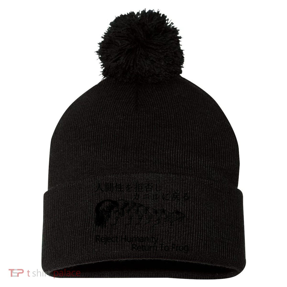 Reject Humanity Return To Frog Japanese Pom Pom 12in Knit Beanie