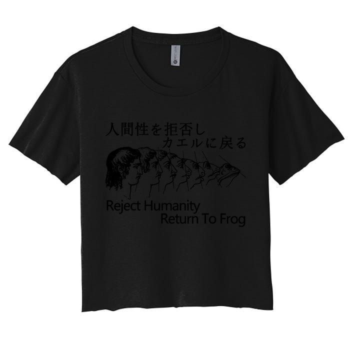Reject Humanity Return To Frog Japanese Crop Top