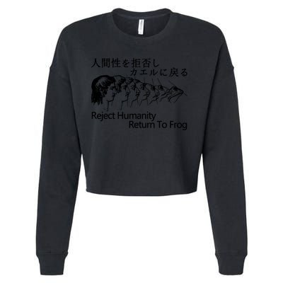 Reject Humanity Return To Frog Japanese Cropped Pullover Crew