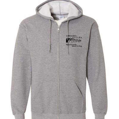 Reject Humanity Return To Frog Japanese Full Zip Hoodie
