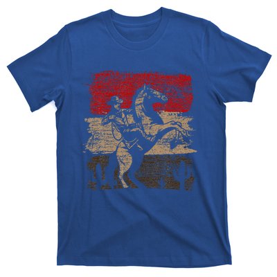 Retro Horse Riding Western Cowboy T-Shirt