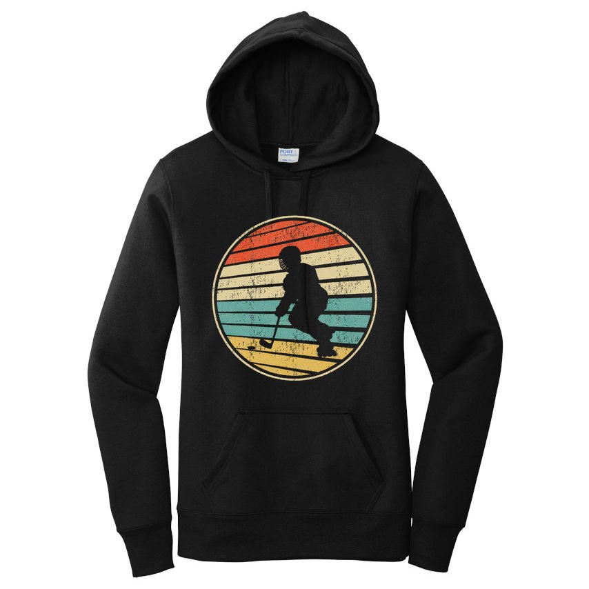 Roller Hockey Retro Vintage 70s 80s Rink Hockey Lovers Women's Pullover Hoodie