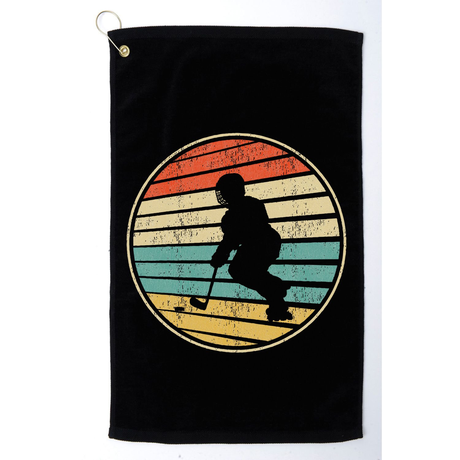 Roller Hockey Retro Vintage 70s 80s Rink Hockey Lovers Golf Towel