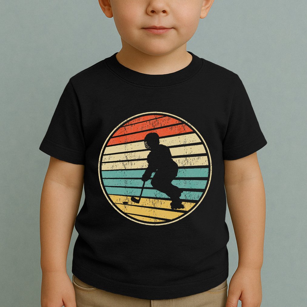 Roller Hockey Retro Vintage 70s 80s Rink Hockey Lovers Toddler T-Shirt