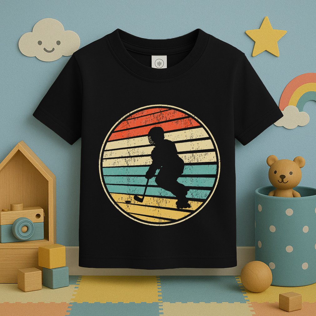 Roller Hockey Retro Vintage 70s 80s Rink Hockey Lovers Toddler T-Shirt