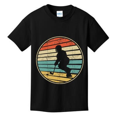 Roller Hockey Retro Vintage 70s 80s Rink Hockey Lovers Kids T-Shirt