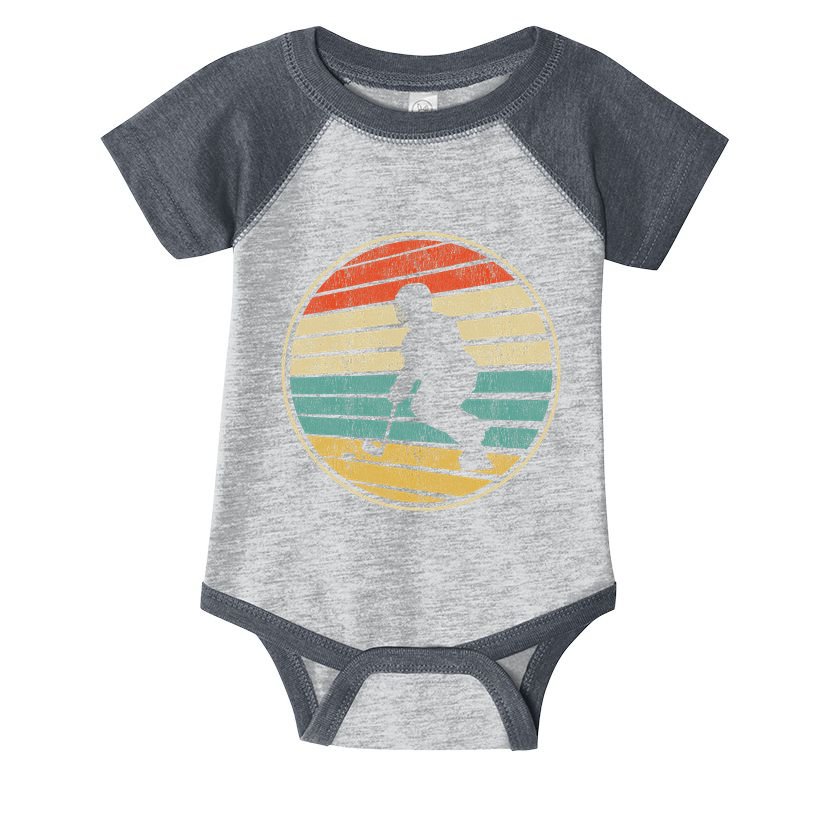 Roller Hockey Retro Vintage 70s 80s Rink Hockey Lovers Infant Baby Jersey Bodysuit