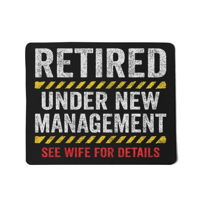 Retired Husband Retirement Party Funny Retirement Mousepad