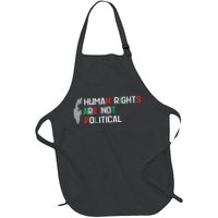 retro Human Rights Are Not Political Support Palestine  Apron