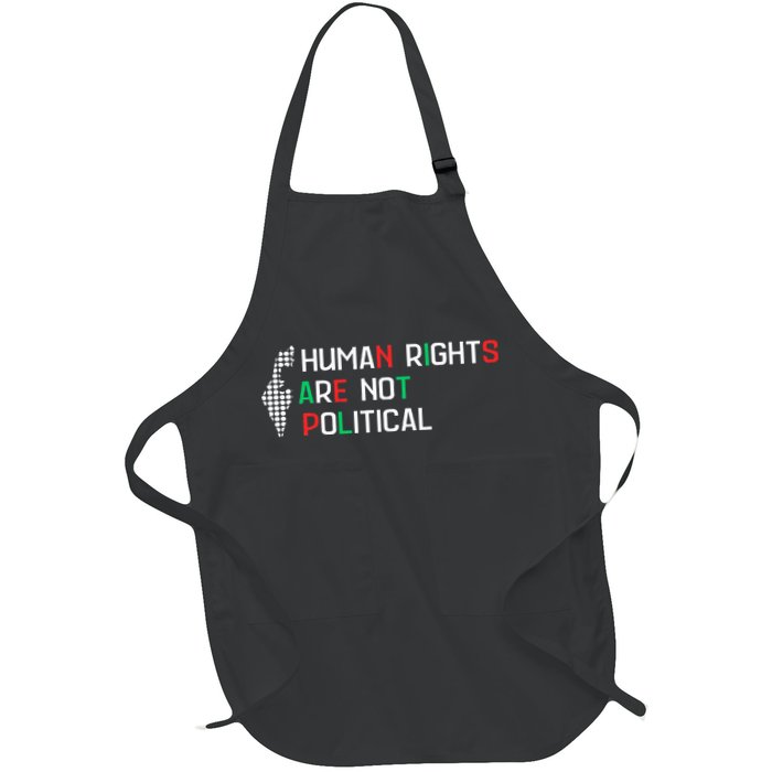 retro Human Rights Are Not Political Support Palestine  Apron