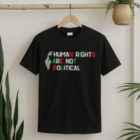 retro Human Rights Are Not Political Support Palestine  T-Shirt