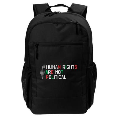 retro Human Rights Are Not Political Support Palestine  Backpack