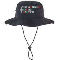 retro Human Rights Are Not Political Support Palestine  Bucket Hat