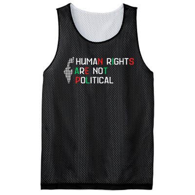 retro Human Rights Are Not Political Support Palestine  Mesh Reversible Basketball Jersey Tank