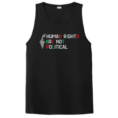 retro Human Rights Are Not Political Support Palestine  PosiCharge Competitor Tank