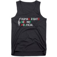 retro Human Rights Are Not Political Support Palestine  Tank Top