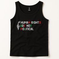 retro Human Rights Are Not Political Support Palestine  Tank Top