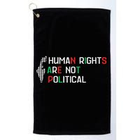 retro Human Rights Are Not Political Support Palestine  Golf Towel
