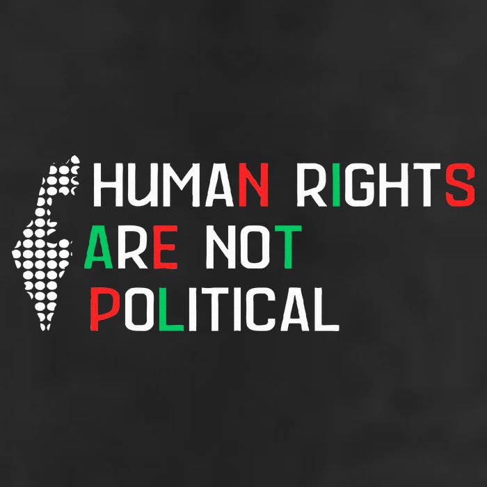 retro Human Rights Are Not Political Support Palestine  Golf Towel