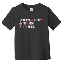 retro Human Rights Are Not Political Support Palestine  Toddler T-Shirt