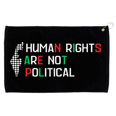retro Human Rights Are Not Political Support Palestine  Grommeted Golf Towel