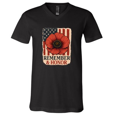 Remember & Honor V-Neck T-Shirt