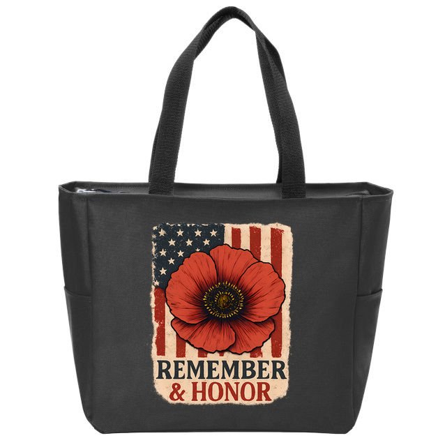 Remember & Honor Zip Tote Bag