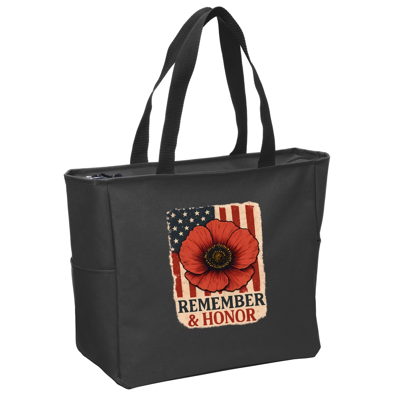 Remember & Honor Zip Tote Bag