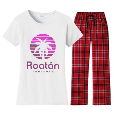 Roatan Honduras Women's Flannel Pajama Set