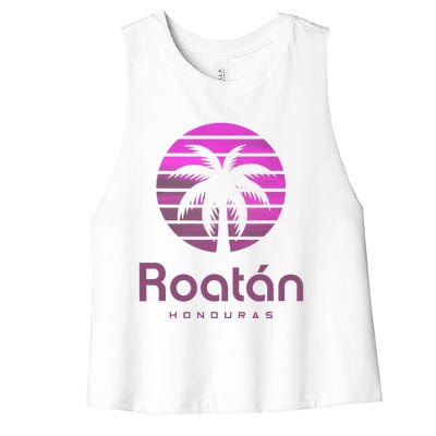 Roatan Honduras Women's Racerback Cropped Tank