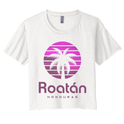 Roatan Honduras Women's Crop Top Tee