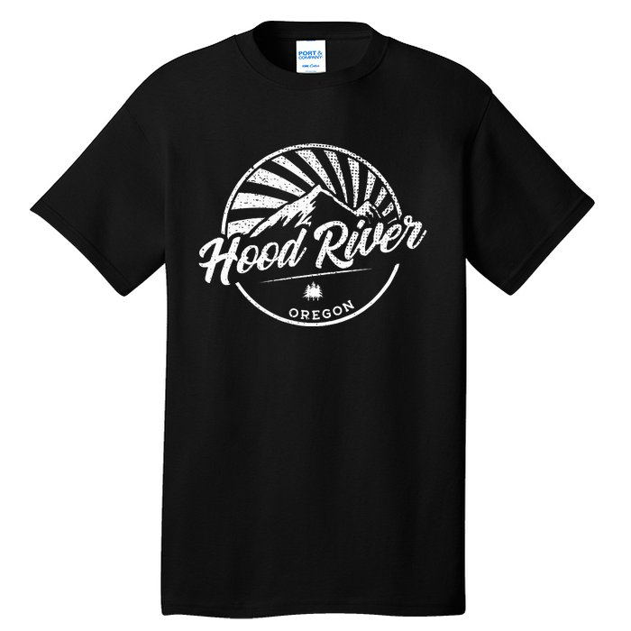 Retro Hood River Oregon Tall T-Shirt