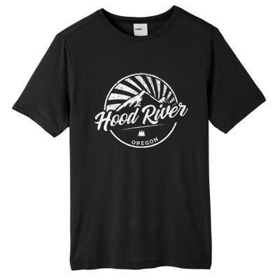 Retro Hood River Oregon Tall Fusion ChromaSoft Performance T-Shirt