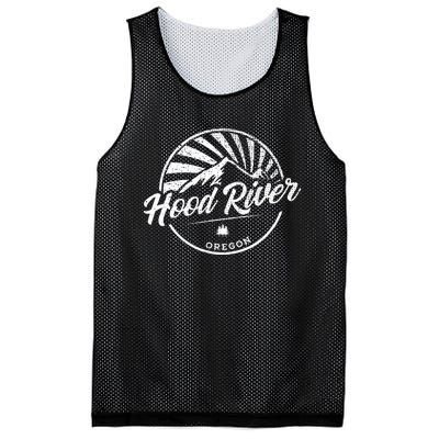 Retro Hood River Oregon Mesh Reversible Basketball Jersey Tank