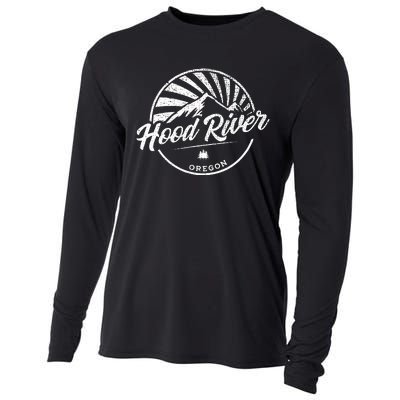 Retro Hood River Oregon Cooling Performance Long Sleeve Crew