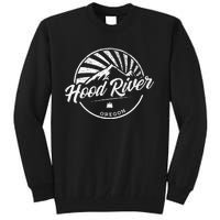 Retro Hood River Oregon Tall Sweatshirt