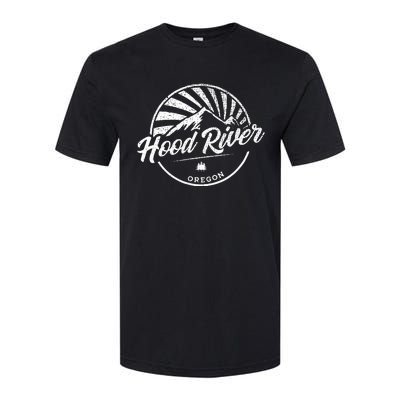 Retro Hood River Oregon Softstyle CVC T-Shirt