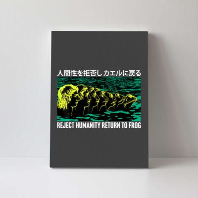 Reject Humanity Return To Frog Japanese Canvas