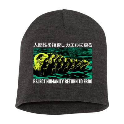 Reject Humanity Return To Frog Japanese Short Acrylic Beanie