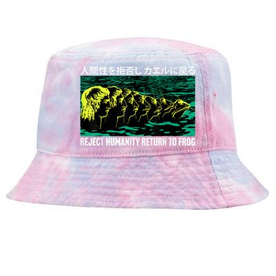 Reject Humanity Return To Frog Japanese Tie-Dyed Bucket Hat