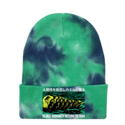 Reject Humanity Return To Frog Japanese Tie Dye 12in Knit Beanie