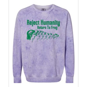 Reject Humanity Return To Frog Colorblast Crewneck Sweatshirt