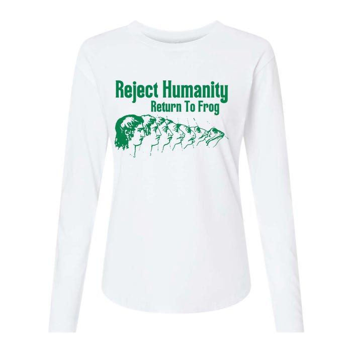 Reject Humanity Return To Frog Womens Cotton Relaxed Long Sleeve T-Shirt