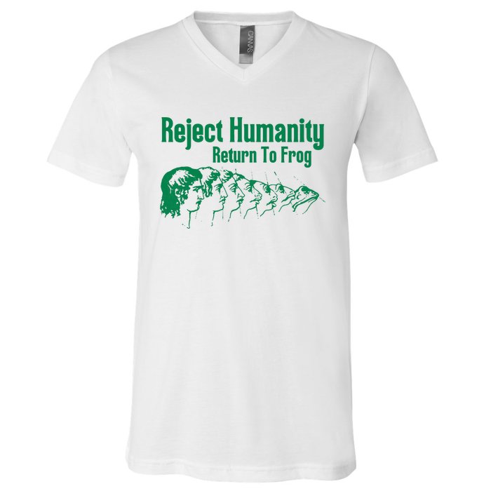 Reject Humanity Return To Frog V-Neck T-Shirt