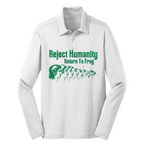 Reject Humanity Return To Frog Silk Touch Performance Long Sleeve Polo