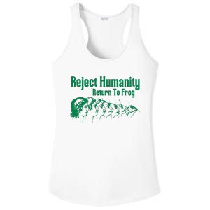 Reject Humanity Return To Frog Ladies PosiCharge Competitor Racerback Tank